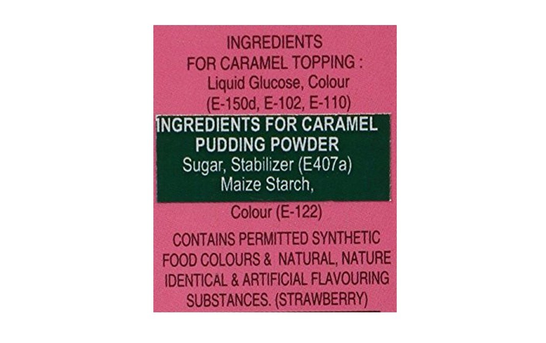 Five Star Caramel Pudding Strawberry Flavour   Box  100 grams